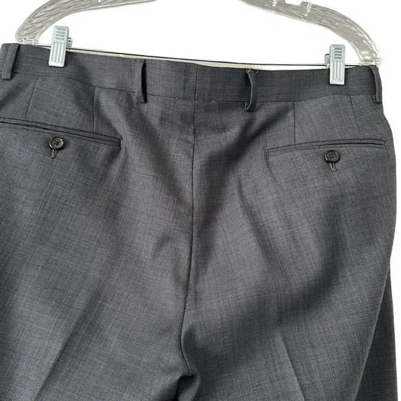 Lauren Ralph Lauren grey two piece suit two buttoned jacket tapered leg 40R 36”
